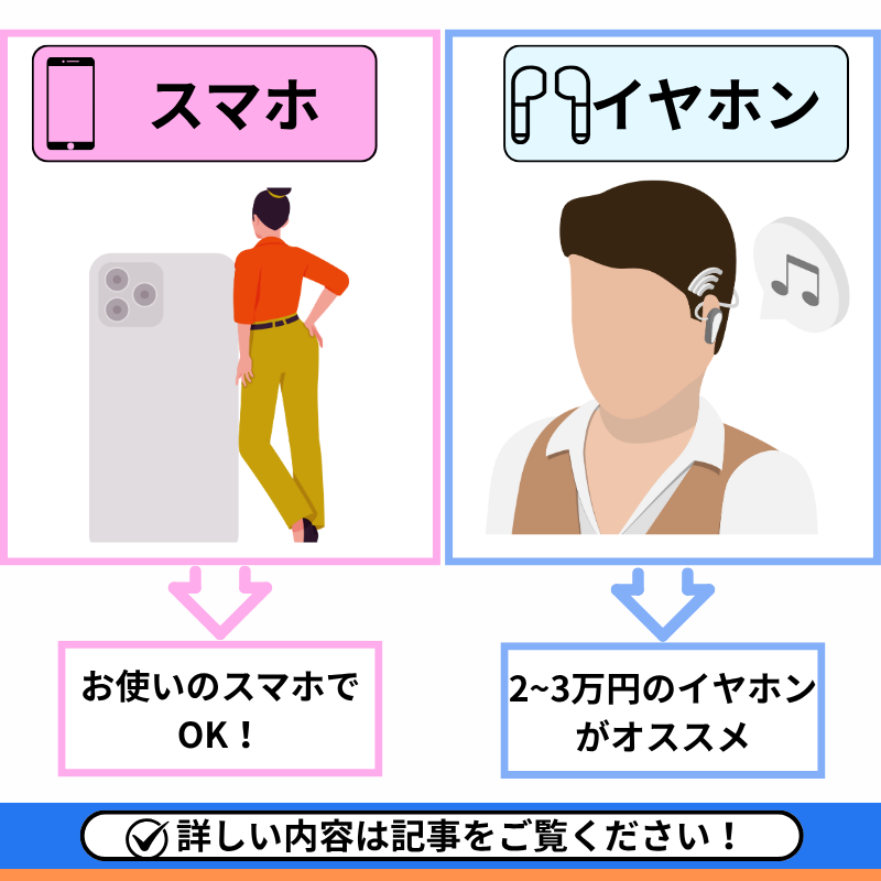 オーディオブックを始めるのに必要な2アイテム