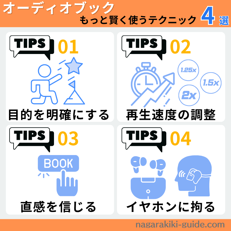 オーディオブックをもっと賢く使うテクニック