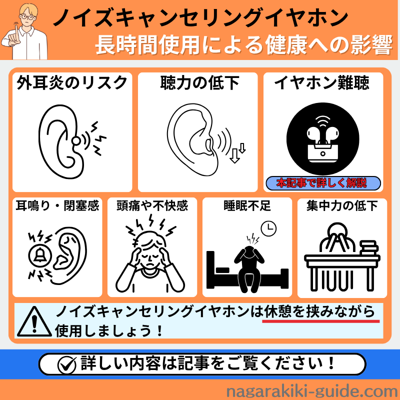 長時間使用による健康への影響